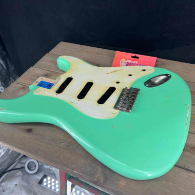 Real Life Relics Strat® Stratocaster® Body Aged Surf Green #2 image 6