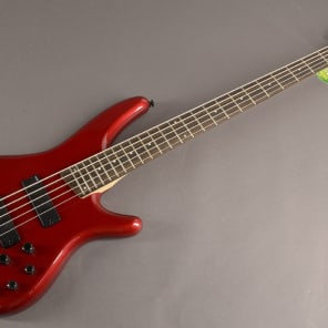 Ibanez SR255CA 5-Strings Electric Bass Guitar Candy Apple Red image 2
