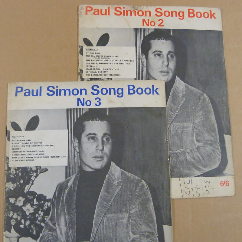 Songbook PAUL SIMON Song Book No 2 + 3 , 1967 | Reverb