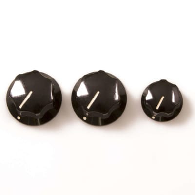 Genuine Fender American/Mexican Standard Jazz Bass Knobs (Set of 3) 099-1370-000 image 1