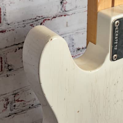Fender 2017 Custom Shop Black Anodized Journeyman Relic Telecaster Electric Guitar, Aged Opaque White Blonde w/ Glaser B-Bender & Original Case x7975 (USED) image 22