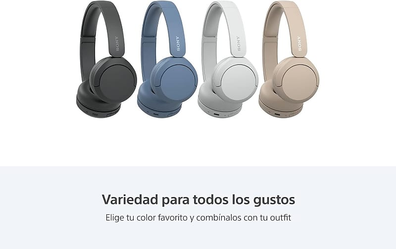 Sony WH-CH520L Wireless Bluetooth Headphones - Up to 50 Hours Battery Life  with Quick Charge Function, On-Ear Model - Matte Blue
