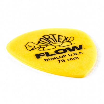 Dunlop 558P073 Tortex Flow Standard Pack, 12 Picks, 0.73mm, Yellow image 2