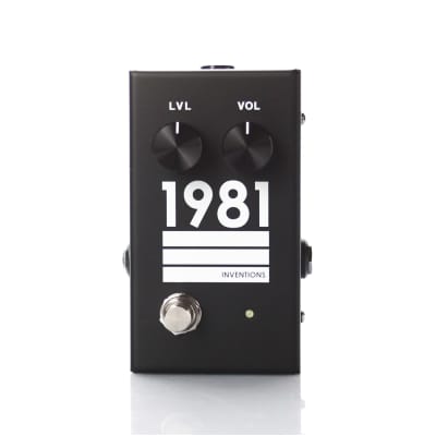 1981 Inventions LVL Full-Range Overdrive & Boost Guitar Effect Pedal image 1