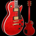 Gibson Les Paul Custom Figured, HAND SELECTED TOP Transparent Red Flame 10lbs 1.7oz