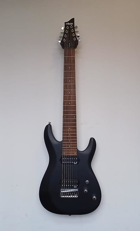 Schecter C-8 Deluxe - 8-String Electric Guitar - 2020s - Black - Satin image 1