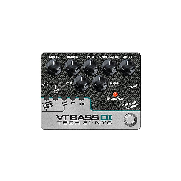 Tech 21 VT Bass DI Bass Guitar Tone Pedal/Direct Box