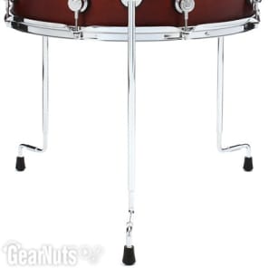 DW Performance Series Floor Tom - 16 x 18 inch - Tobacco Stain image 2