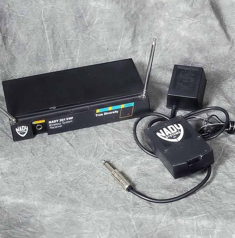 EXC Wireless Guitar System Nady 201 VHF Receiver & GTST Reverb