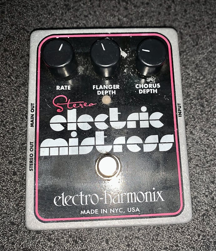 Electro Harmonix stereo Electric mistress flanger guitar effects fx pedal image 1