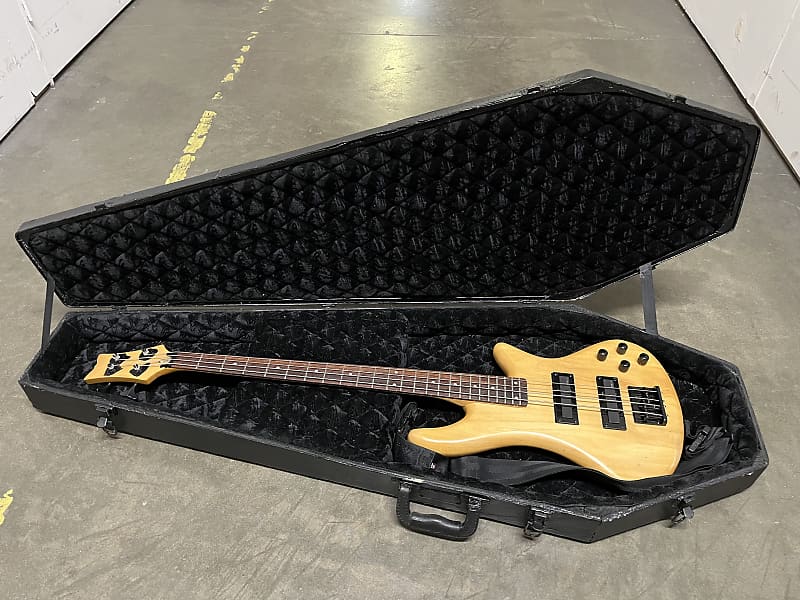 Schecter Stiletto Custom 4 Electric Bass Guitar W Strap Reverb