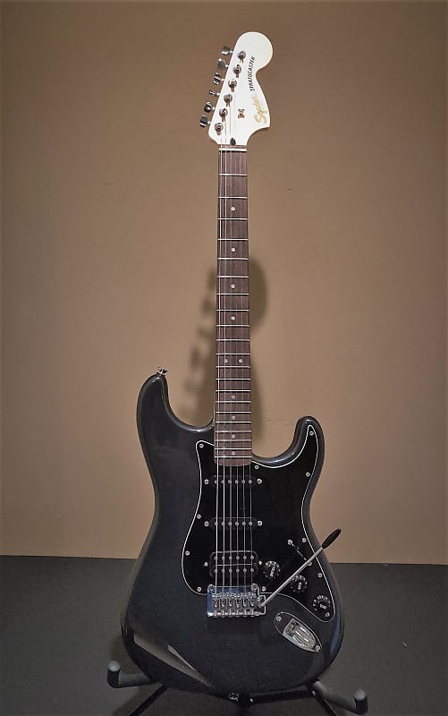 Squier Affinity Series Stratocaster HSS 2022 - Charcoal Frost | Reverb