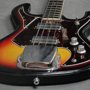 Vintage Teisco/Kingston Bass Guitar, 4-String, Made In Japan, MIJ, w/Case image 5
