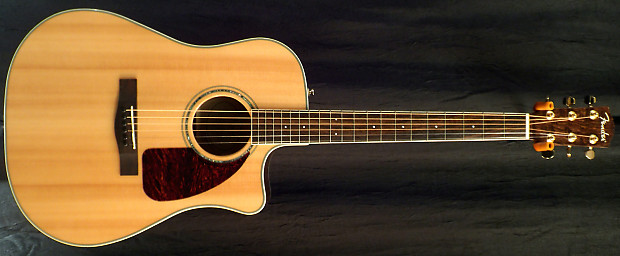 Fender CD220SCE Ash Burl Acoustic Electric Guitar Natural