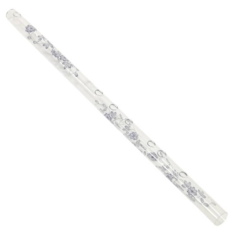 Hall Crystal Glass Flute - #11201 C Piccolo - White Lily