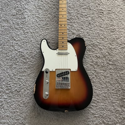 Fender Standard Telecaster 2017 Sunburst MIM Lefty Left-Handed Maple Neck Guitar image 1