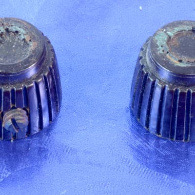 Two '60s Vintage Marshall Amp Knobs Germany Missing Caps