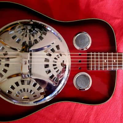 Late 1980's Hohner Dobro Resonator Guitar With Built In Electronics image 1