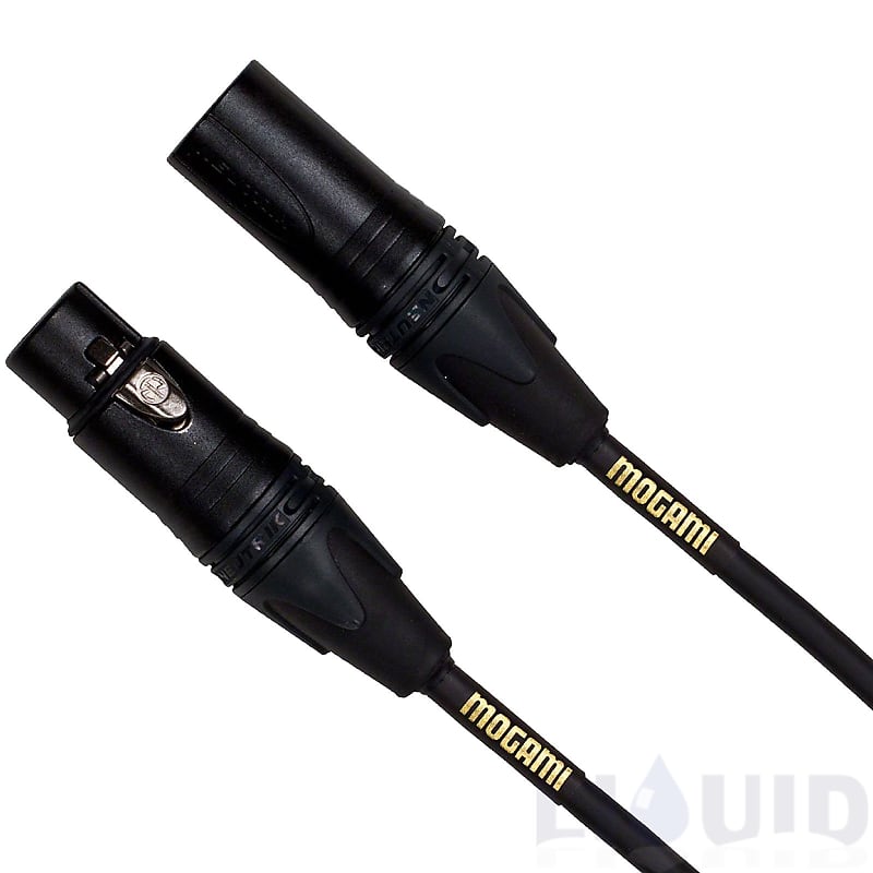 Mogami Gold STAGE-50 XLR Microphone Cable, XLR-Female to XLR-Male, 3-Pin, Gold Contacts, Straight Connectors, 50 Foot image 1
