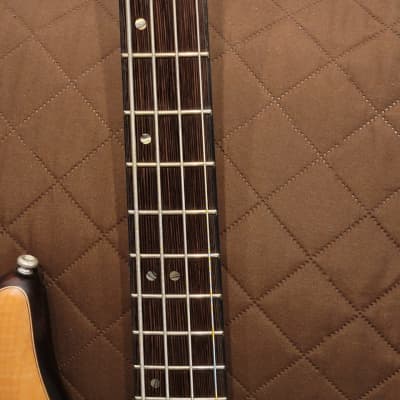 Cort A4PLUSFMMHOPN Mahogany Body Neck Thru 5pcs Maple/Panga Panga Neck 4-String Electric Bass Guitar image 14