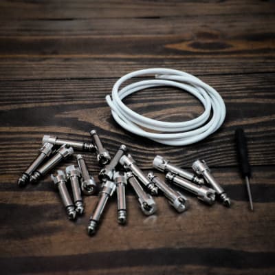 Lincoln LINKS SOLDERLESS / DIY Pedalboard Cable Kit - 16FT / 16 PLUGS / Black image 4