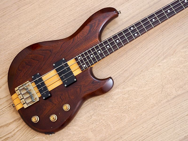 1981 Ibanez Musician Bass MC824DS Vintage Neck Through Bass Walnut 100%  Original Japan w/ohc