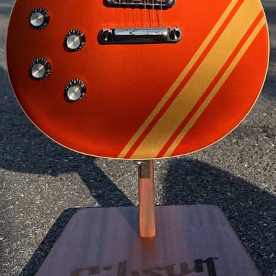 Gibson *MOD* Les Paul Standard '50s Left Handed 2021  Lefty Burnt Orange / Gold Racing Stripe image 19