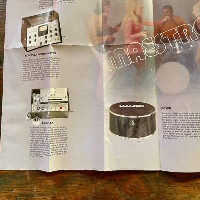 Vintage 1972 Maestro Effects "Sound Odyssey" Foldout Color Catalog 1970's image 6
