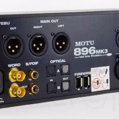 MOTU 896 MK3 FireWire Audio Interface Professional Soundcard MOTU 896 MK3 FireWire Audio Interface Professional Soundcard