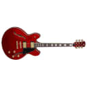 Luna Athena Semi-Hollow-Body Electric Guitar, 22 Jumbo Frets, C Shape Neck, Rosewood Fingerboard, Trans Red