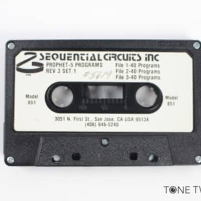 Sequential Circuits Inc Prophet-5 Programs Rev 3 Set 1 Patch Tape VINTAGE DEALER image 1