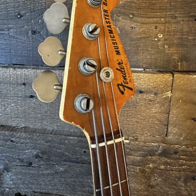 BIG SUMMER BLOWOUT// VINTAGE ALL ORIGINAL Fender Musicmaster Bass 1972 - 1979 - Olympic White image 11