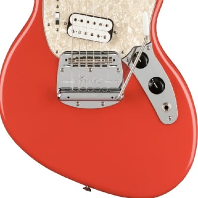 Fender Kurt Cobain Jag-Stang Electric Guitar Rosewood FB Fiesta Red image 1