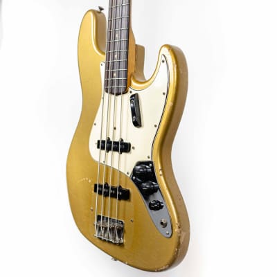 Fender 1964 Jazz Bass Shoreline Gold image 4