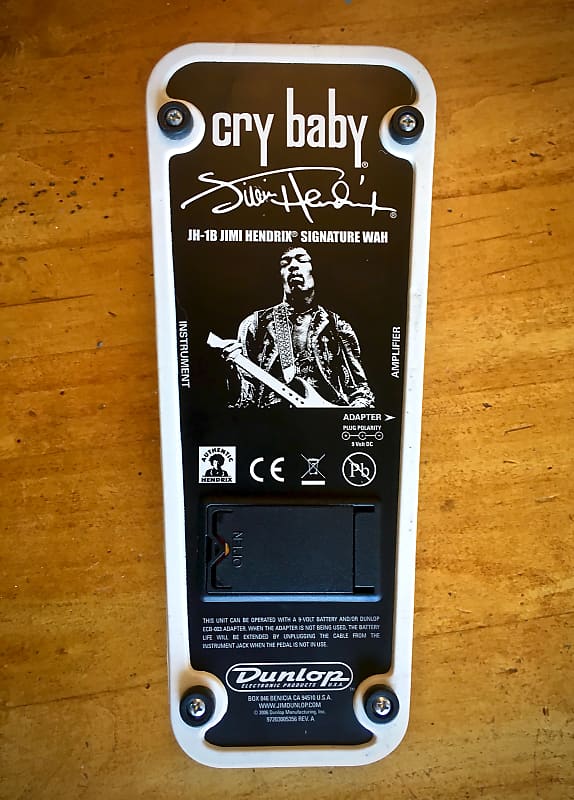 Dunlop JH-1B Jimi Hendrix Cry Baby Wah Black/Chrome