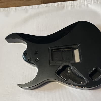 2000 Japan Fujigen Ibanez RG570 Metallic Jet Black Guitar Body Floyd Ready image 15