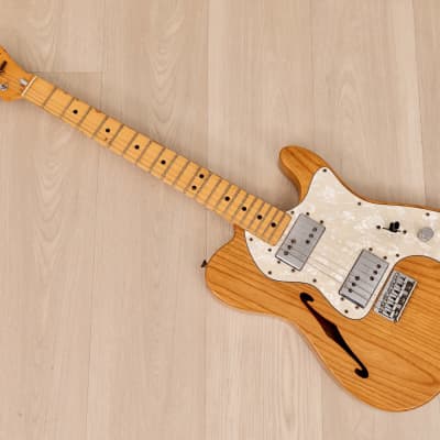1979 Fender Telecaster Thinline Vintage Electric Guitar Natural, 100% Original w/ Wide Range, Case image 11