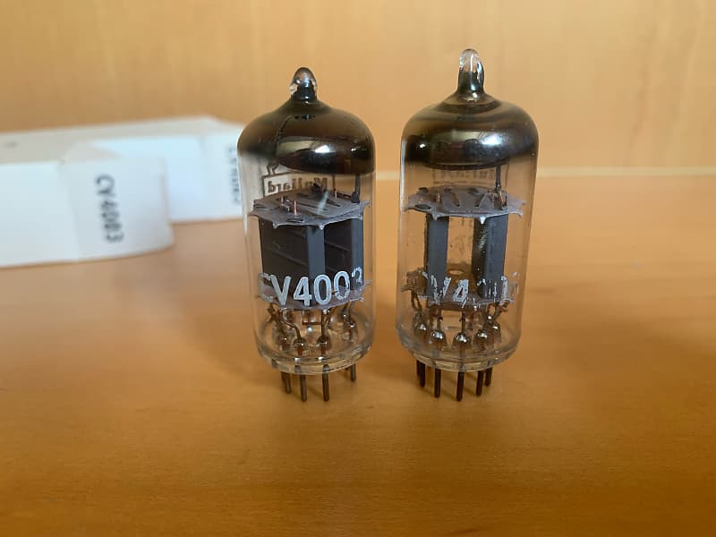 Mullard CV4003 M8136 12AU7 ECC82 NOS UK Tubes Matched Pair