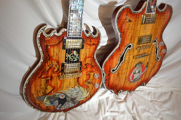 Minarik Matched Set (2 guitars). 2012 Woodgrain.  Manta and Trinity. image 1