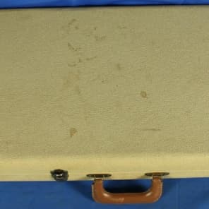 Fender Blonde Tolex & Orange Interior Jazzmaster Electric Guitar Hardshell Case 1960's image 3