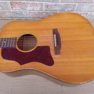 Vintage Circa 1973 Gibson J-40 Factory Left Handed Acoustic Guitar Project w/ Gig Bag! for sale