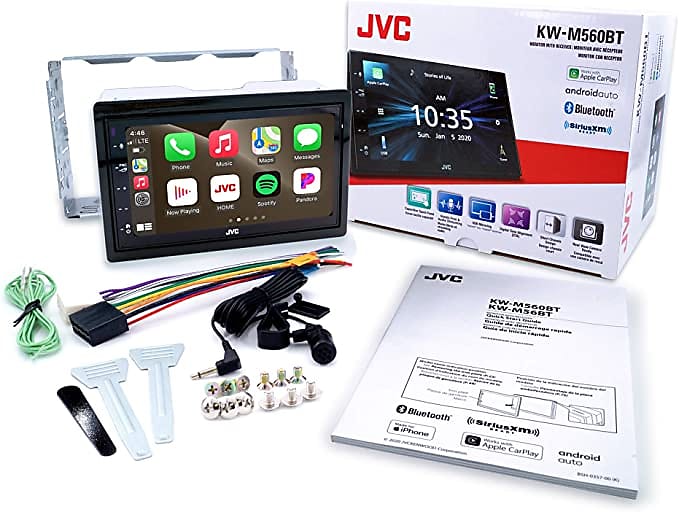 JVC KW-V660BT 6.8 Double DIN Car Stereo receiver with Android Auto, Apple  Car Play and Gesture Control