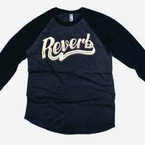 Reverb Baseball T-Shirt Large Black image 2