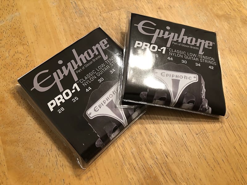 Epiphone Classic Low Tension Nylon Guitar Strings Reverb