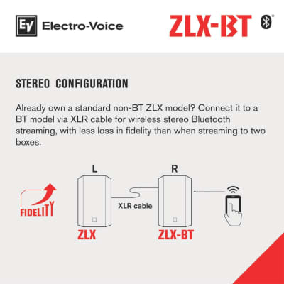 Electro-Voice EV ZLX-12BT Active/Powered LoudSpeaker 1000W Amplified w Bluetooth image 5