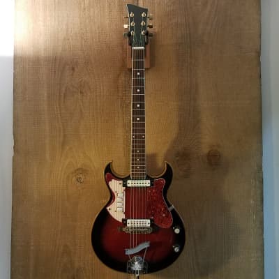 Eko Florentine Vintage Hollow Body Electric Guitar Red Burst Made in Italy c. 1960s image 2