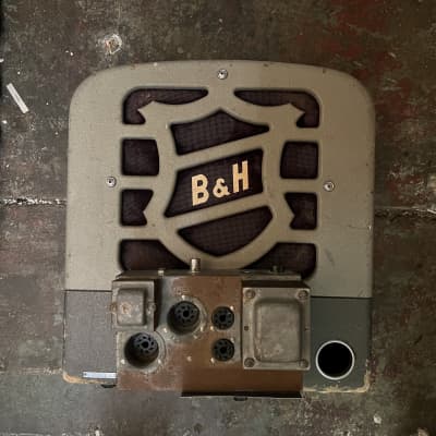 Bell & Howell Filmosound Tube Amp with Goodmans Alnico Speaker and Cabinet image 2