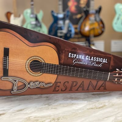 Dean Espana Classical Guitar Pack with Gig Bag and Foot Stool 2010s - Natural image 11