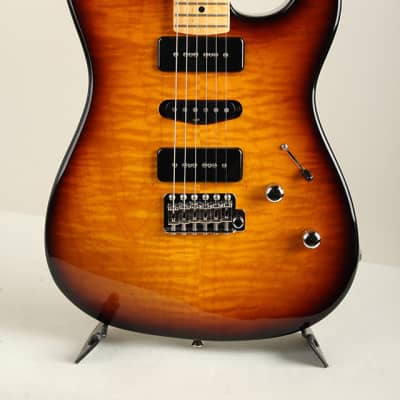 J.W.Black Guitars JWB-S Flame Maple Top 2Tone Sunburst 2019 | Reverb UK