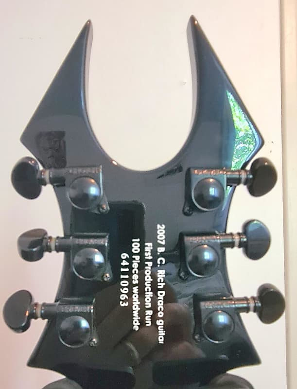 ギター B C Rich DRACO ELECTRIC GUITAR BC Rich Draco Black | Reverb
